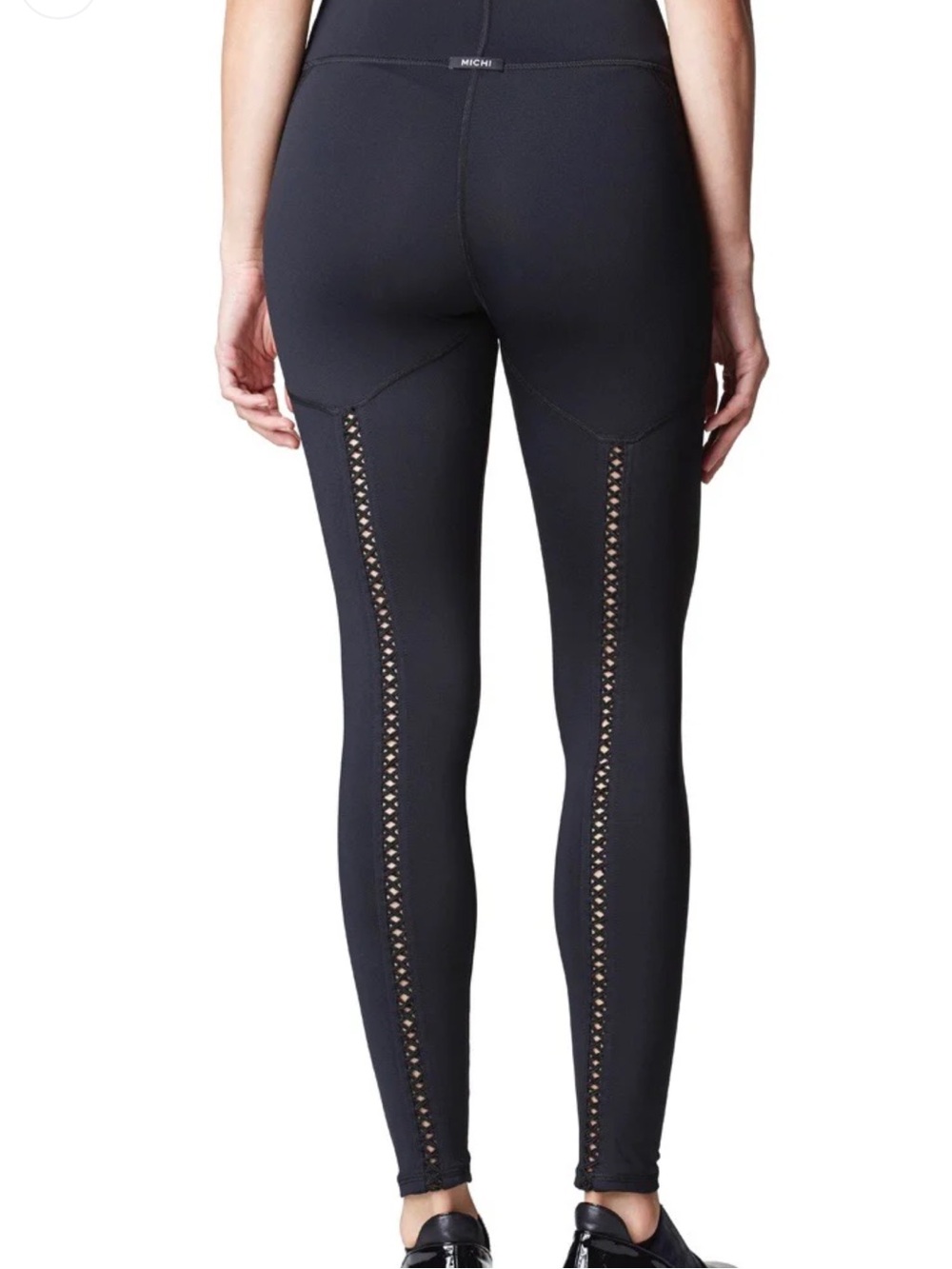 🖤 MICHI Revue Lace-Up Lattice Leggings – Black (Size S)